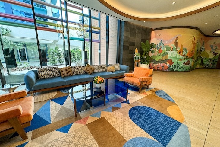 Fun retro lobby