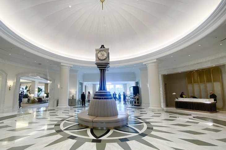 Waldorf Astoria lobby and iconic clock