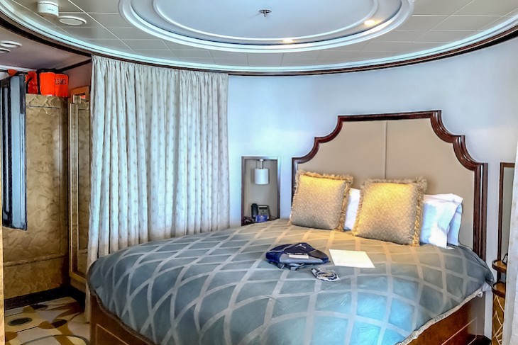 Disney Dream and Fantasy's Royal Suite Bedroom