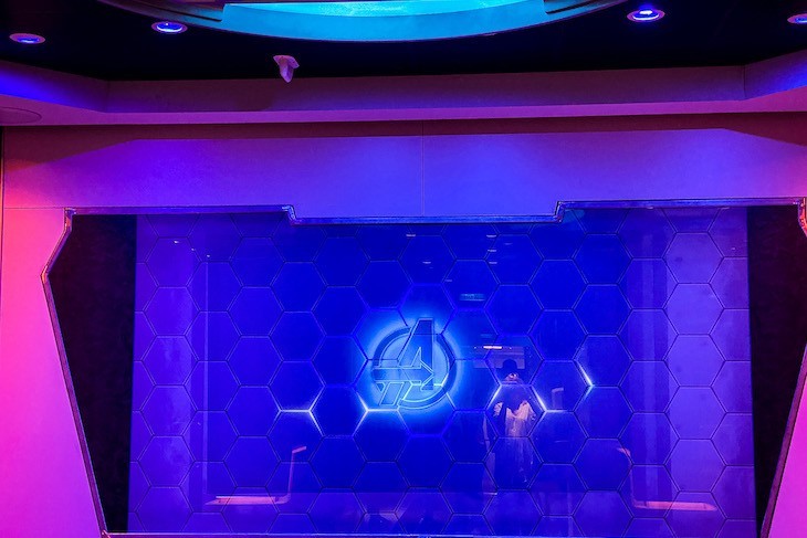Worlds of Marvel glowing entrance