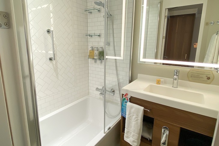 Deluxe Oceanview Stateroom with Verandah split bath