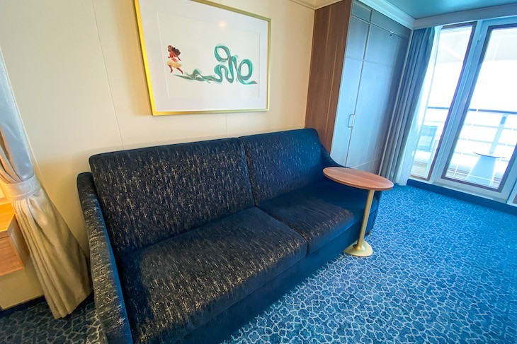 Deluxe Family Oceanview Stateroom with Verandah sleeper sofa