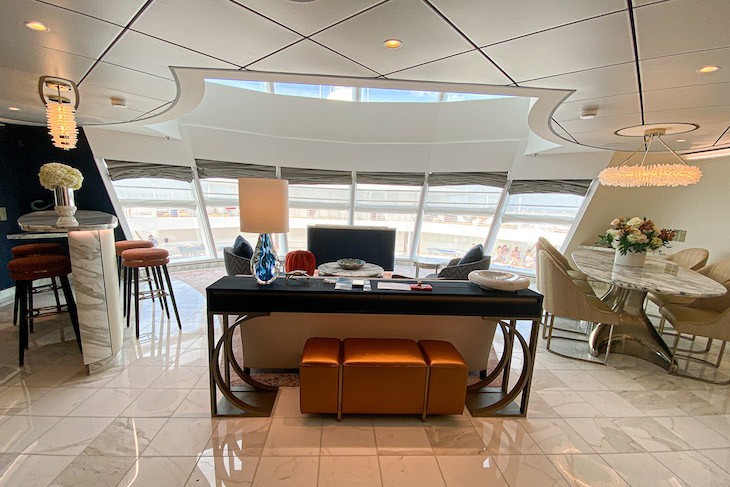 disney cruise wish royal suite Wish Tower Suite living area