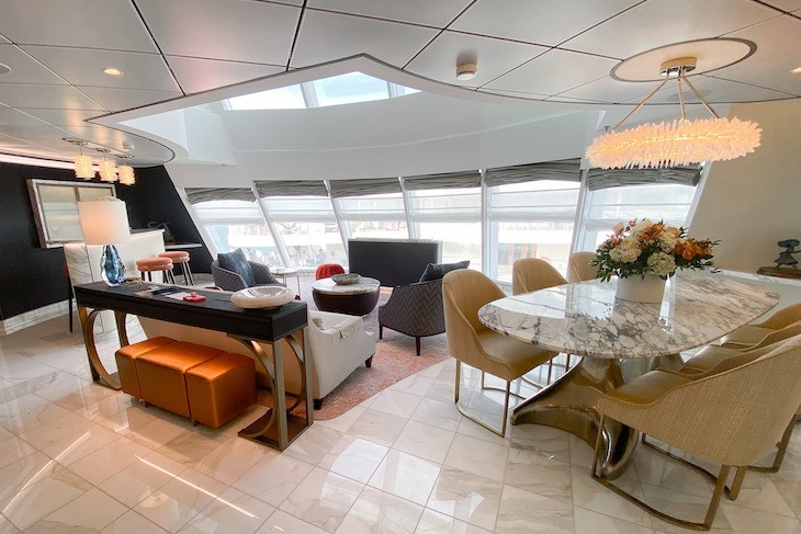 disney cruise wish royal suite Wish Tower Suite living area
