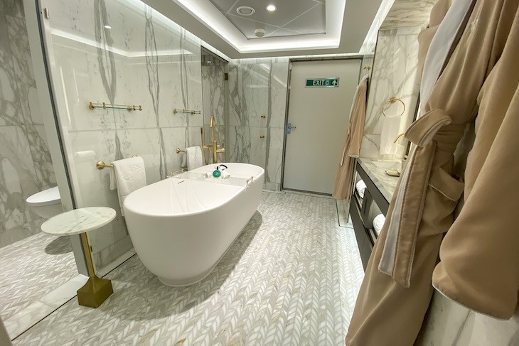 Wish Tower Suite - one of two main bedroom baths