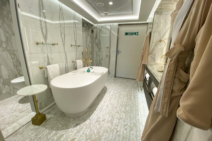 disney cruise wish royal suite Wish Tower Suite - one of two main bedroom baths