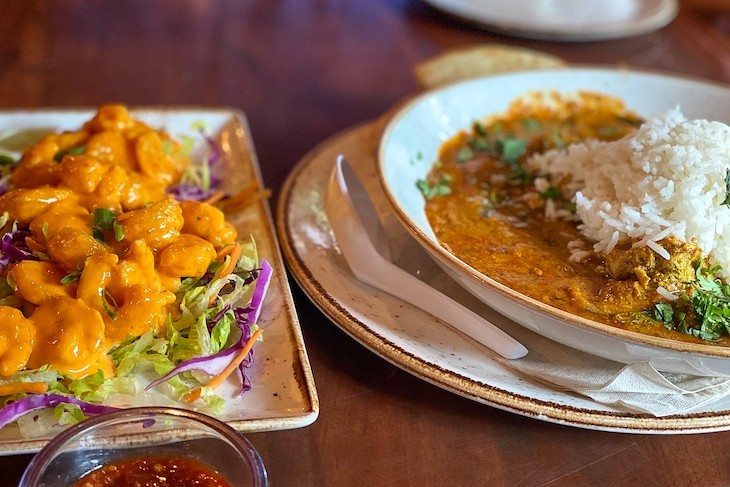 Firecracker Shrimp and Chicken Tikka Masala