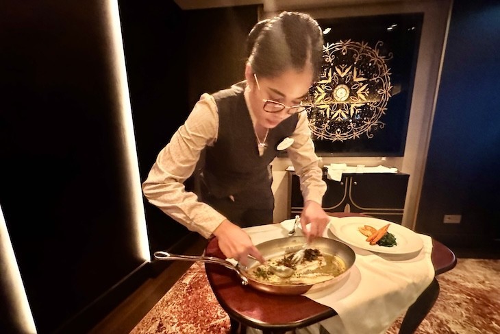 Palo Steakhouse table side prepared dover sole